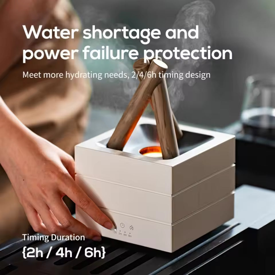 Aroma Diffuser with Realistic Flame