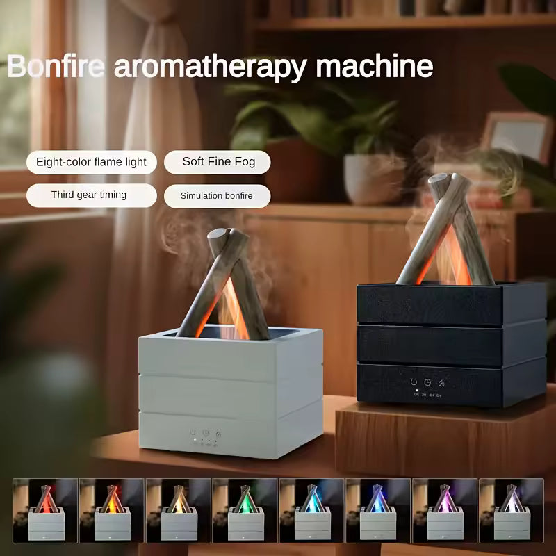 Aroma Diffuser with Realistic Flame