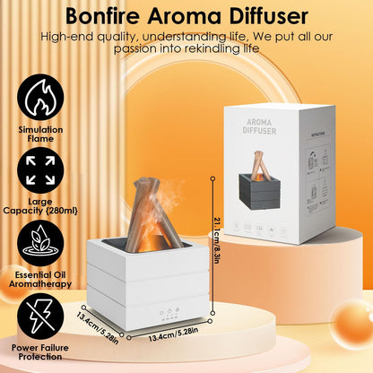 Aroma Diffuser with Realistic Flame
